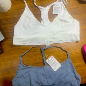 Lululemon bralettes (1x ever essential bralette and 1 x truly tranquil bralette)